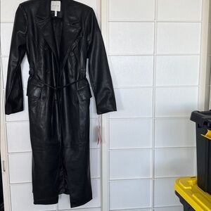 Avec Les Filles Black Trench Coat